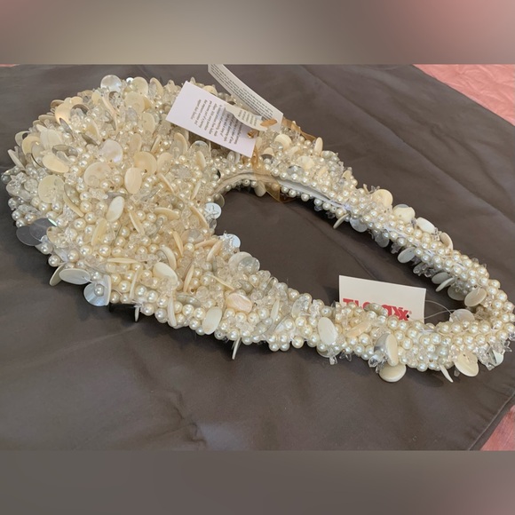 Viral Beaded Pearls and Shells Bag - from TJ Maxx - New with Tags - Picture 5 of 10